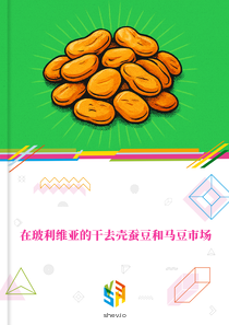 在玻利维亚的干去壳蚕豆和马豆市场