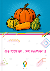 在菲律宾的南瓜、笋瓜和葫芦的市场