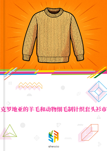 在克罗地亚的羊毛和动物细毛制针织套头衫市场