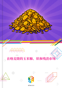 在喀麦隆的玉米糠、麸和残渣市场