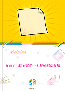 在南方共同市场的非木纤维纸浆市场