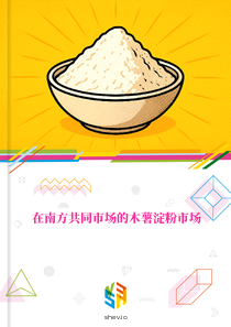 在南方共同市场的木薯淀粉市场
