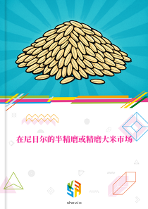 在尼日尔的半精磨或精磨大米市场