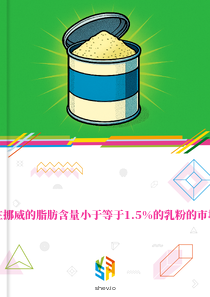 在挪威的脂肪含量小于等于1.5%的乳粉的市场