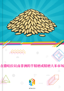 在撒哈拉以南非洲的半精磨或精磨大米市场