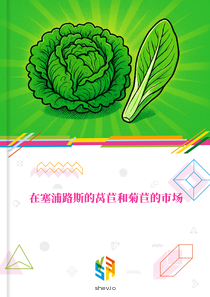 在塞浦路斯的莴苣和菊苣的市场