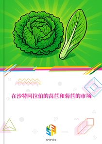 在沙特阿拉伯的莴苣和菊苣的市场