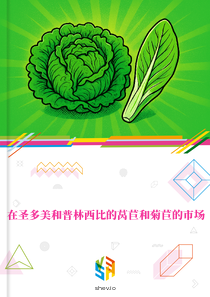 在圣多美和普林西比的莴苣和菊苣的市场