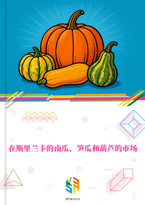 在斯里兰卡的南瓜、笋瓜和葫芦的市场