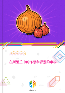 在斯里兰卡的洋葱和青葱的市场