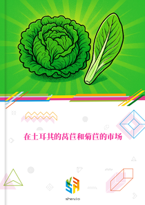 在土耳其的莴苣和菊苣的市场