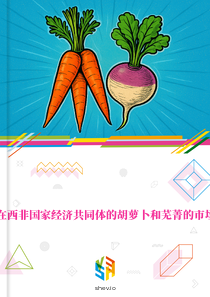 在西非国家经济共同体的胡萝卜和芜菁的市场