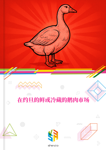 在约旦的鲜或冷藏的鹅肉市场