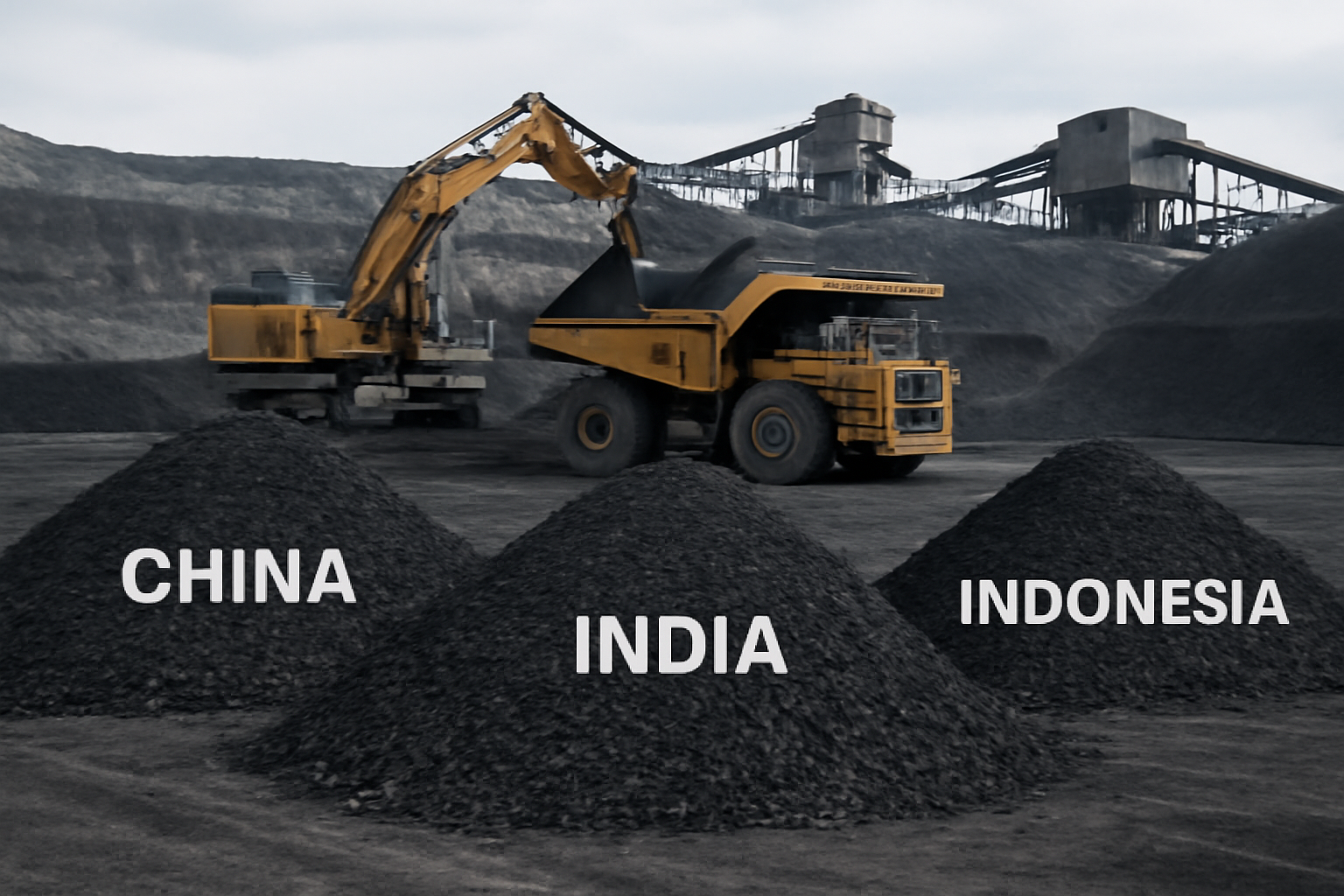 China, India and Indonesia dominate global coal production as demand reaches 166 EJ
