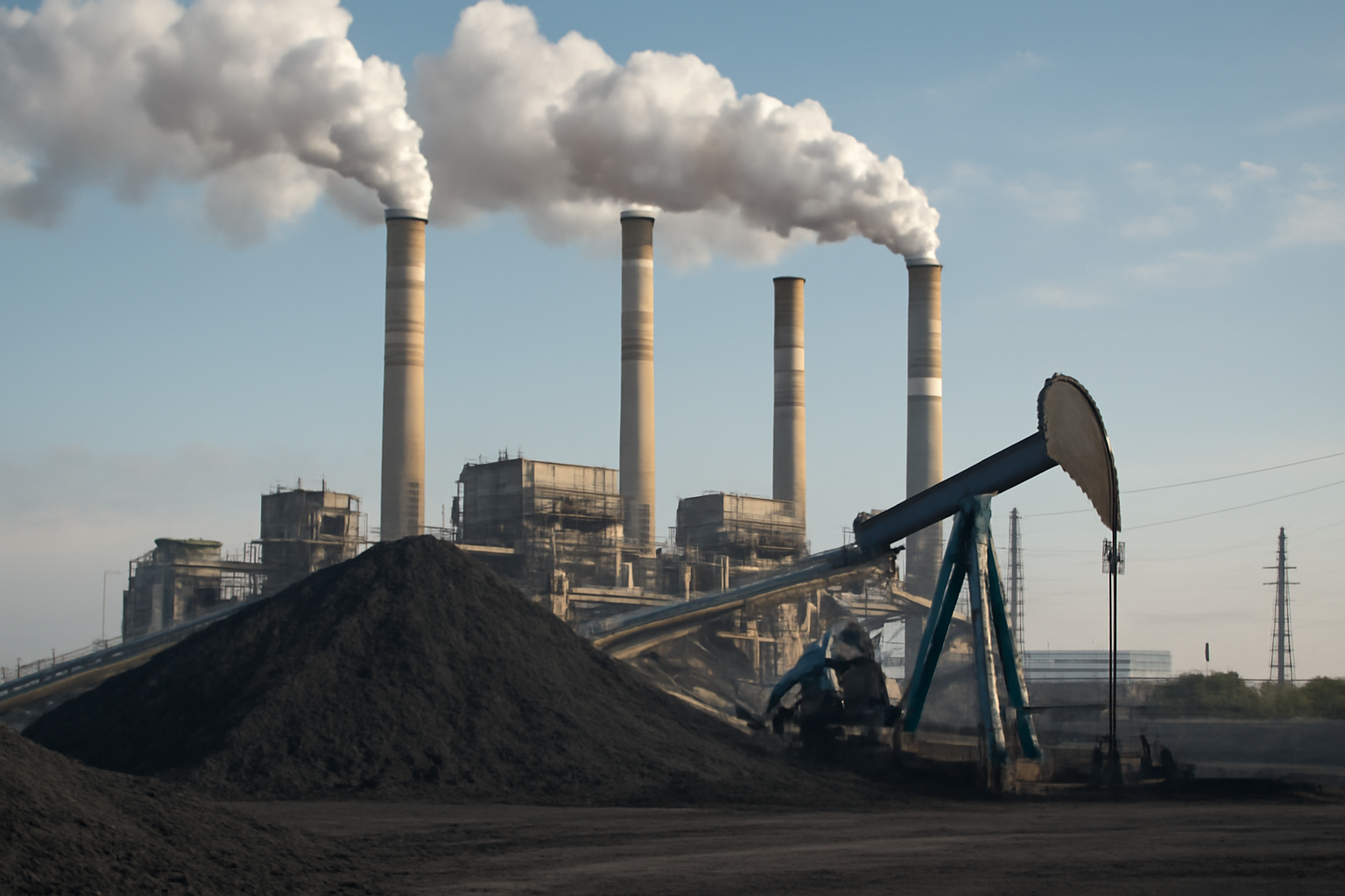 India's coal-fired power generation rises 14.70% as oil and gas output falls 29.33%