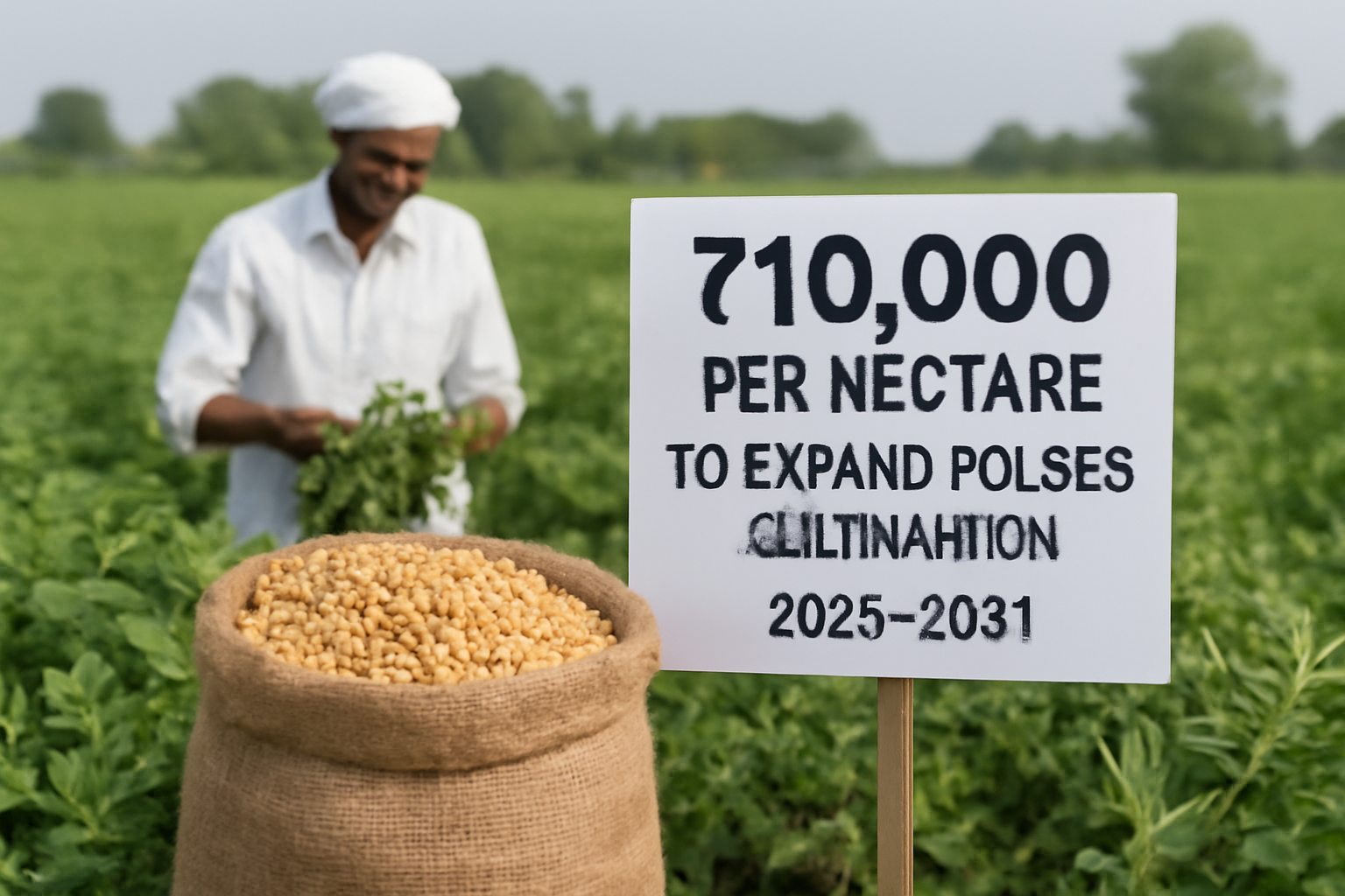 India ofrece ₹10.000 por hectárea para ampliar el cultivo de legumbres