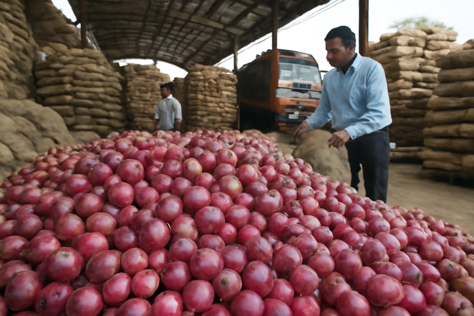 India: el precio mayorista de la cebolla sube 51,5 % interanual a 2.012 ₹ por quintal