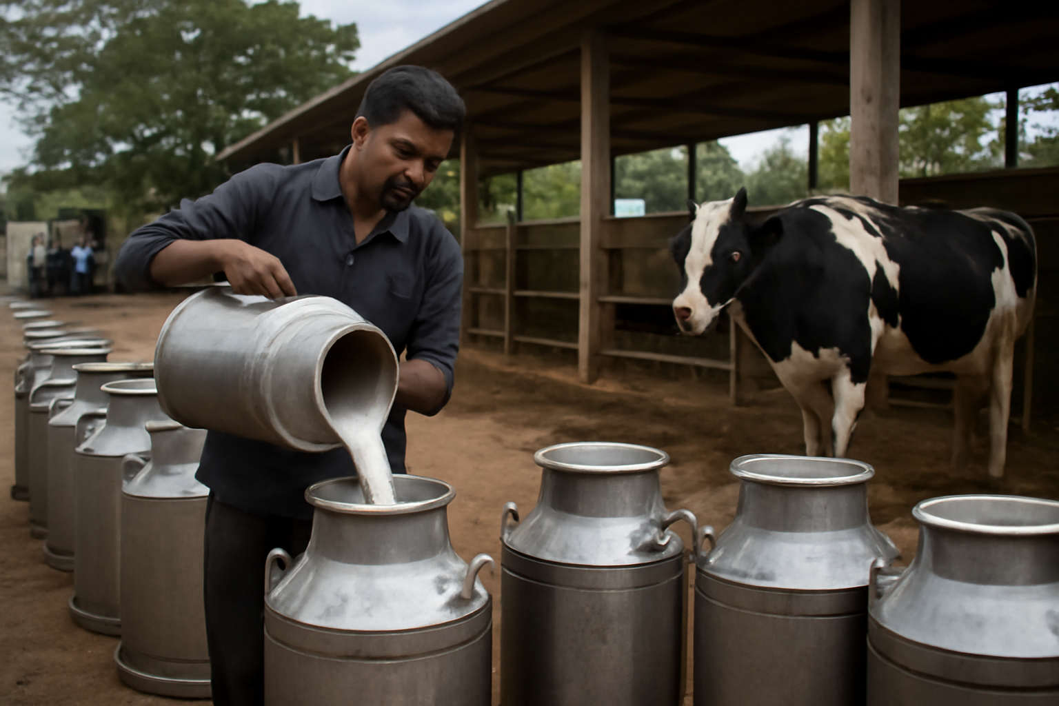 India descarta un precio mínimo de apoyo para la leche