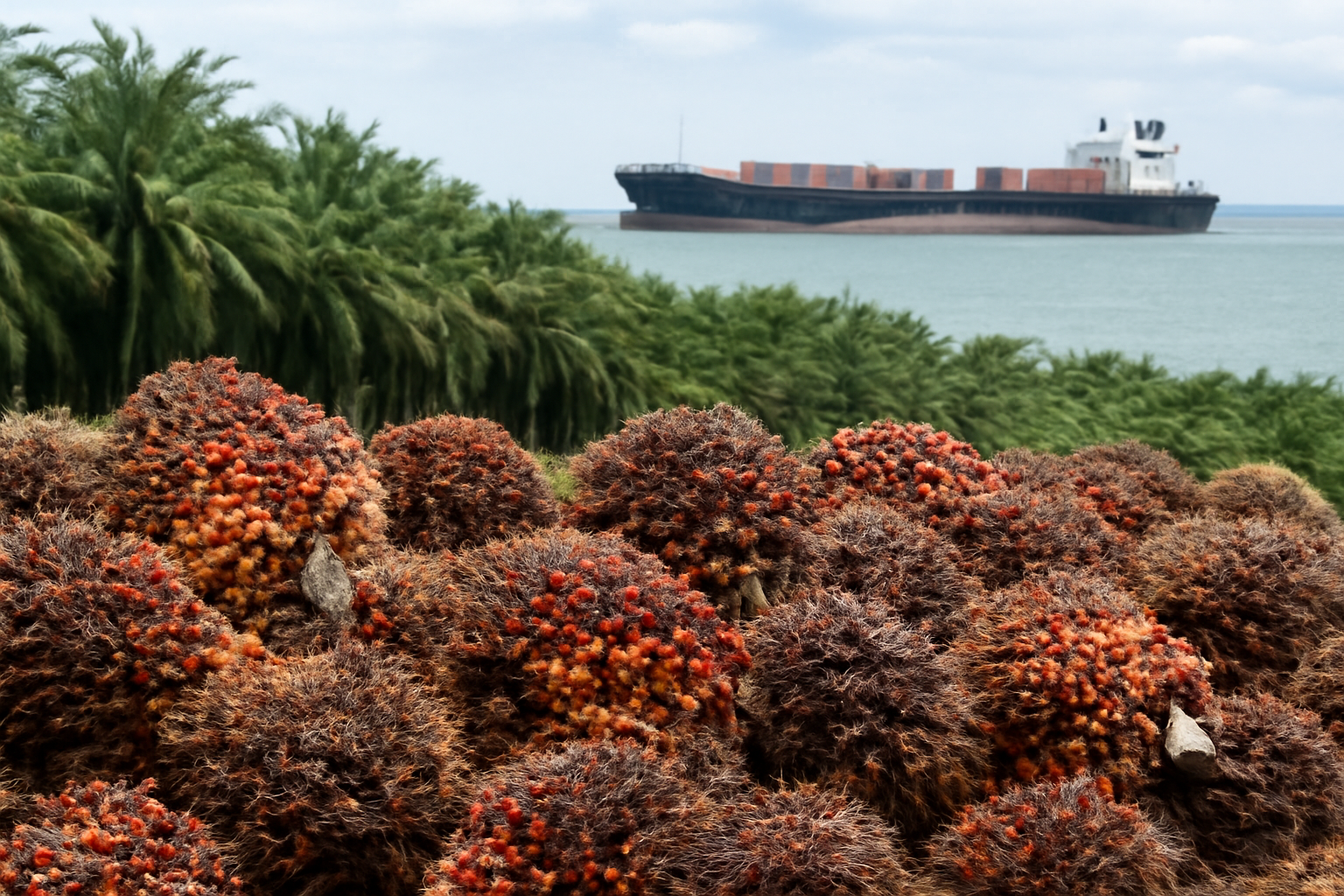 Indonesia’s palm oil exports fall 25.1% in May as stocks exceed 3 million tonnes
