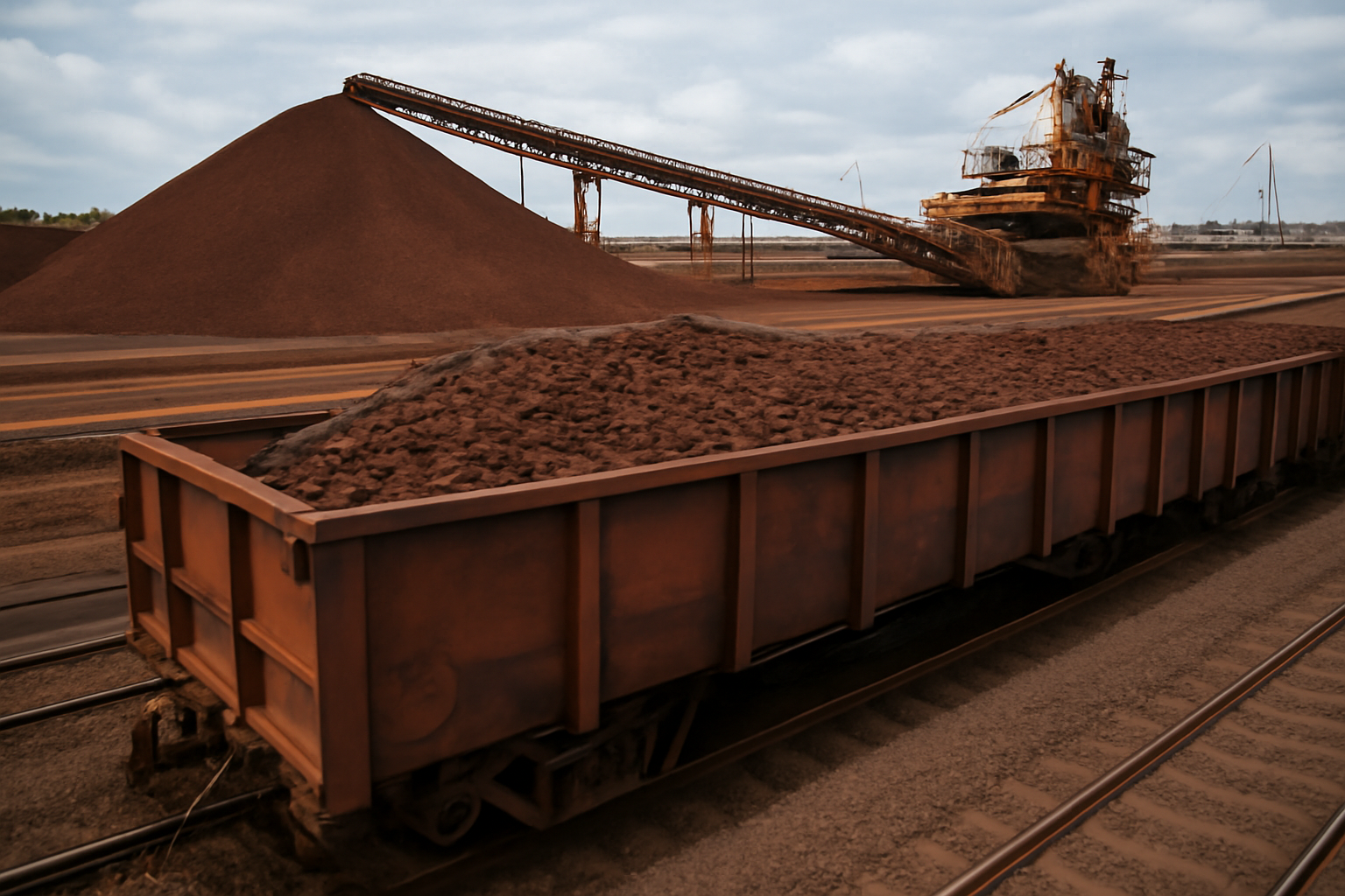 Iron ore prices fall as Guinea's Simandou project ramps up exports