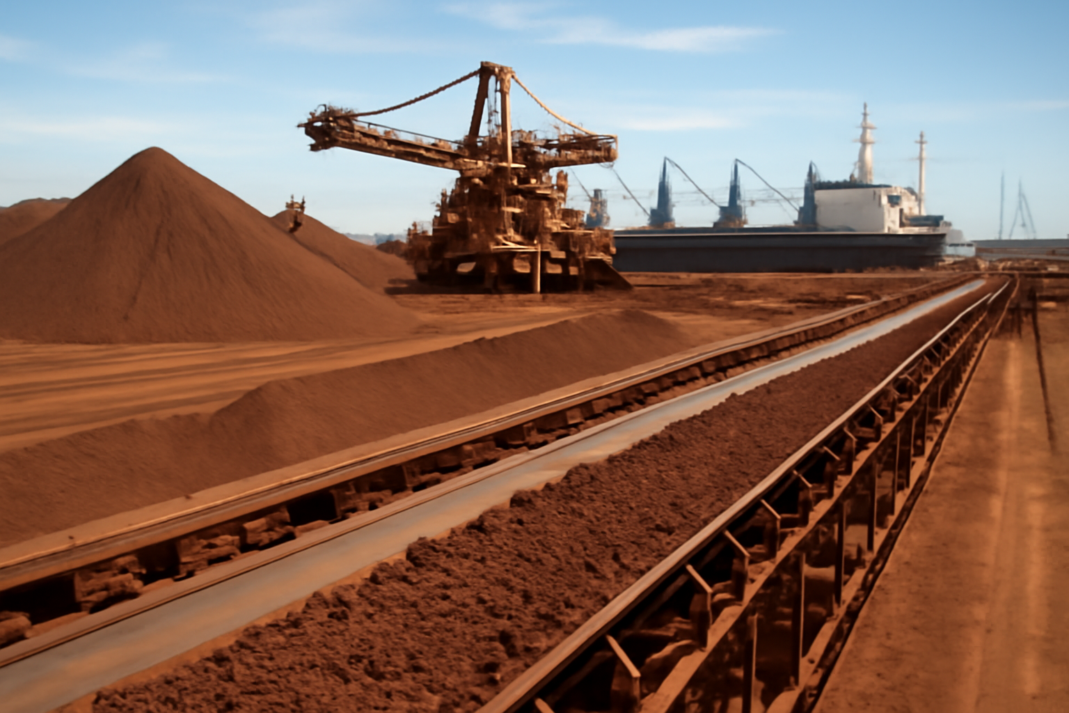 Iron Ore Rebounds Above CNY 740 as BHP Port Hedland Strike Looms for July 16