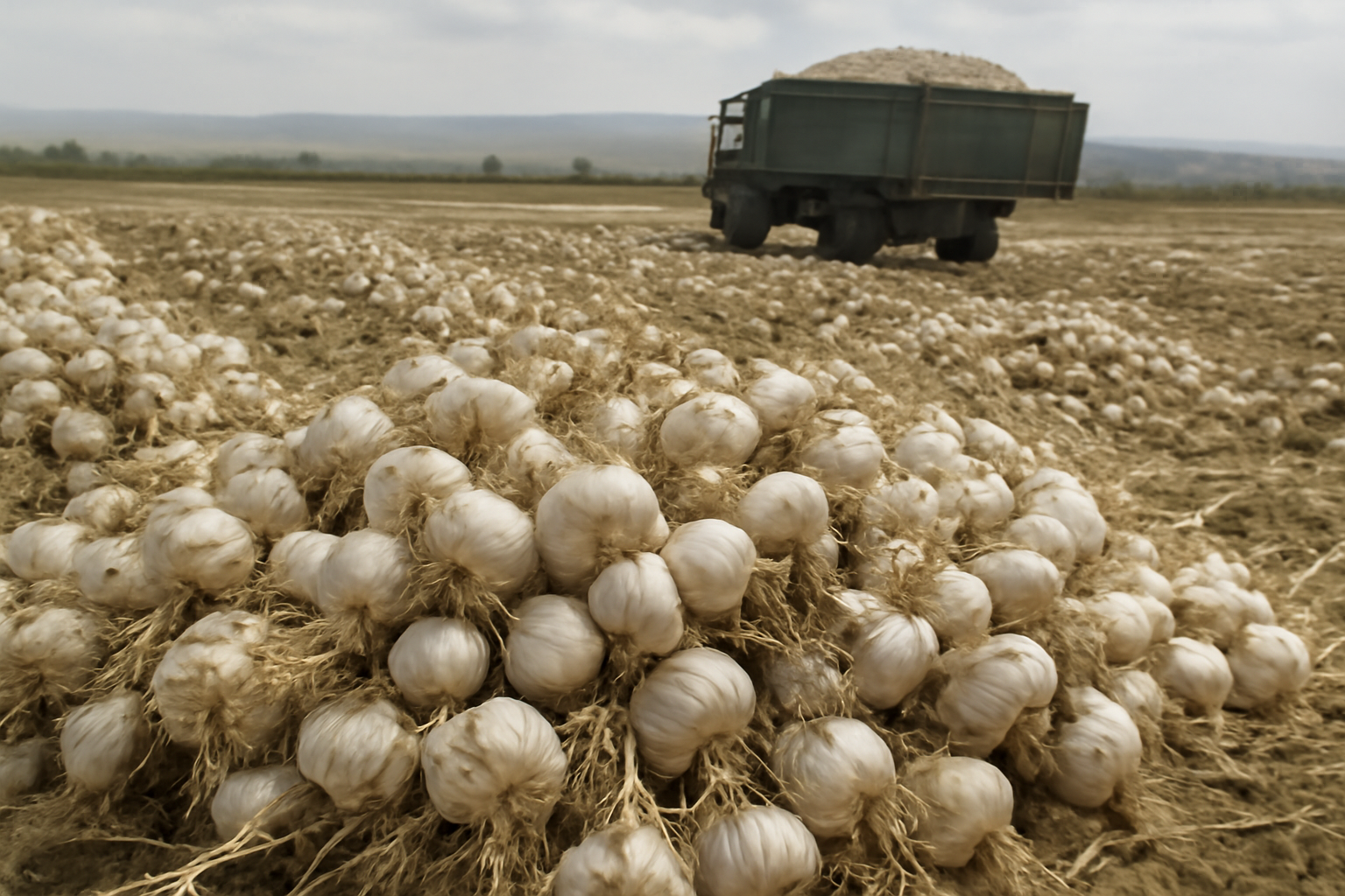 Algeria's Mila region posts record garlic harvest of 1.619 million quintals