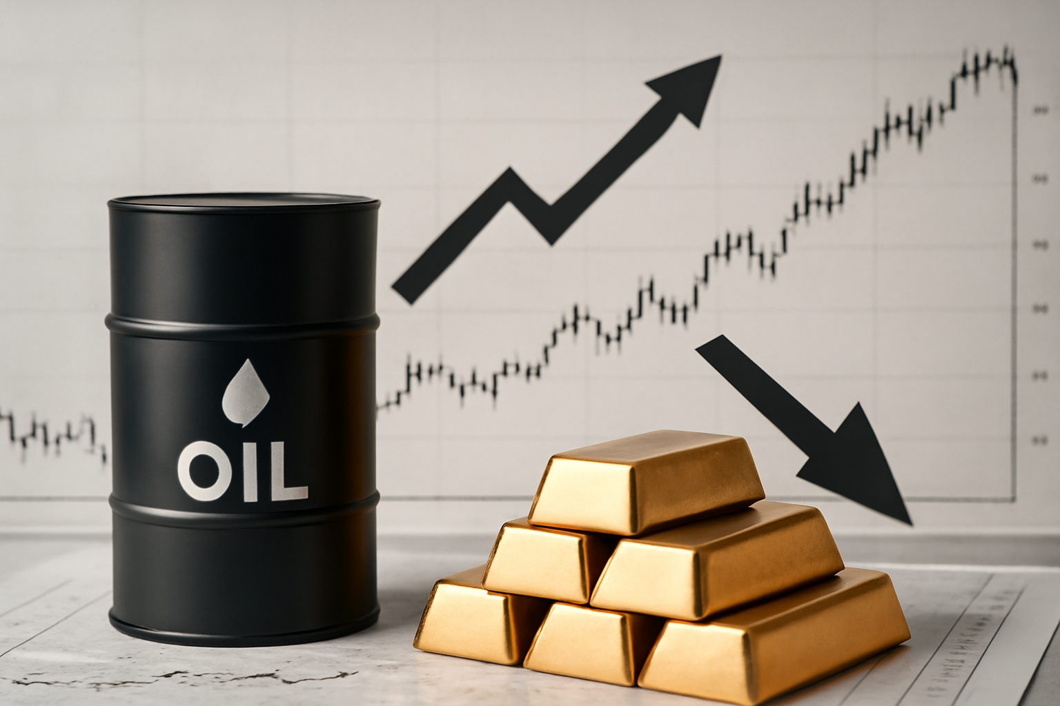 Oil rises and gold falls as Middle East tensions return