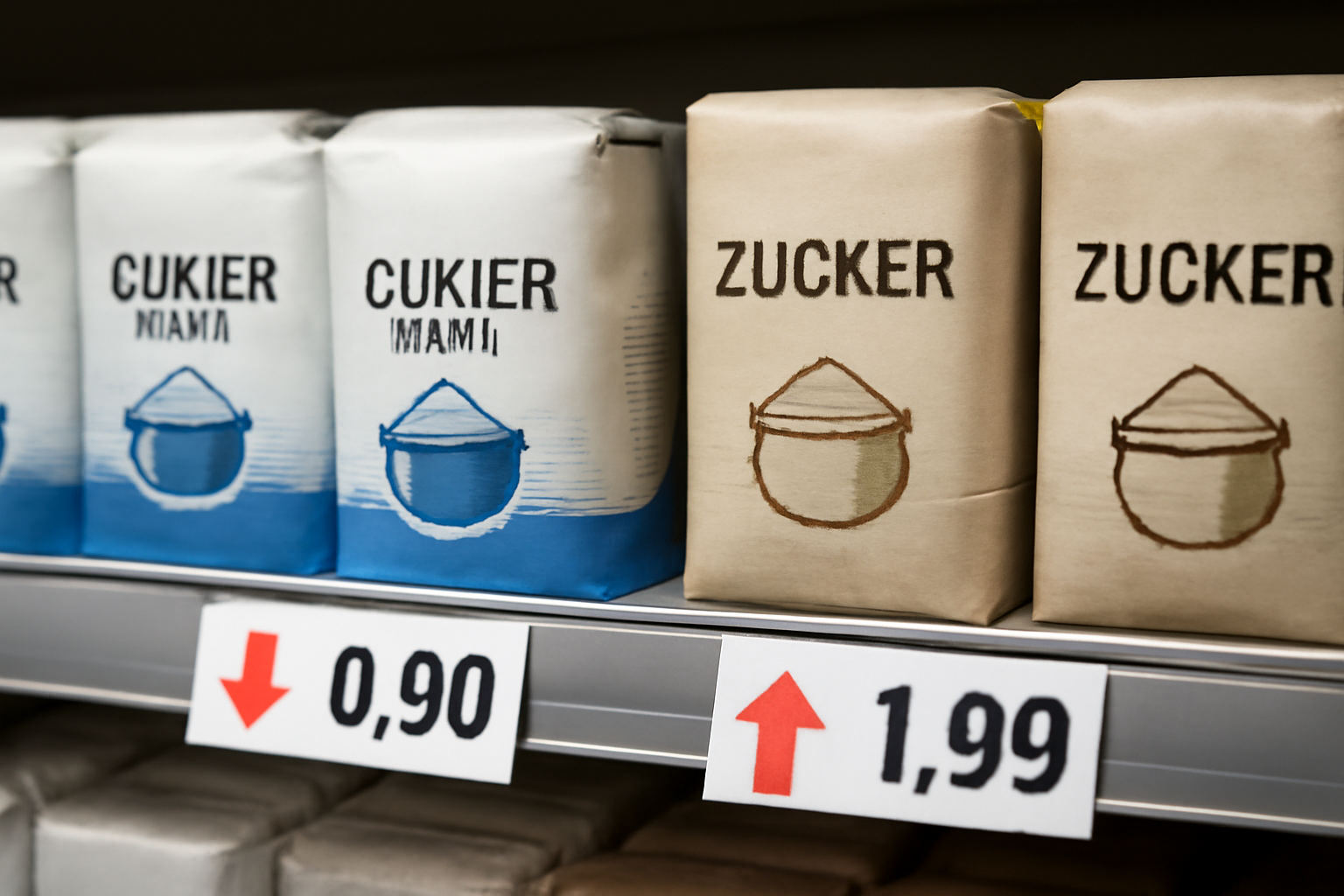 Polish sugar prices fall as German retail prices rise