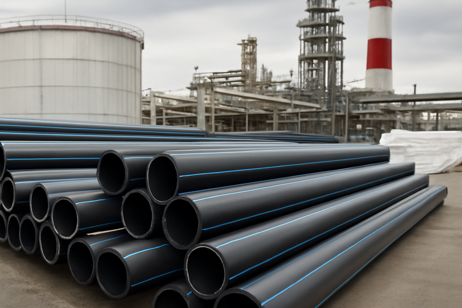 Tatarstan plastic pipe output halves in first nine months of 2025