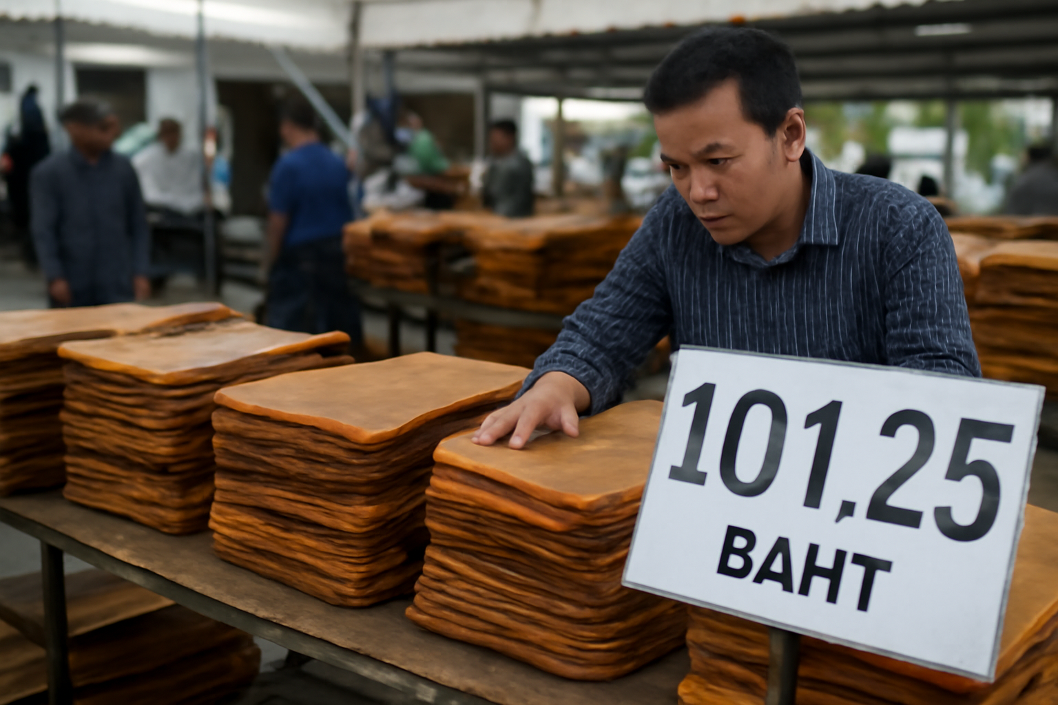 US tariff pressure cuts Thai smoked rubber sheet auction price by 1.25 baht/kg