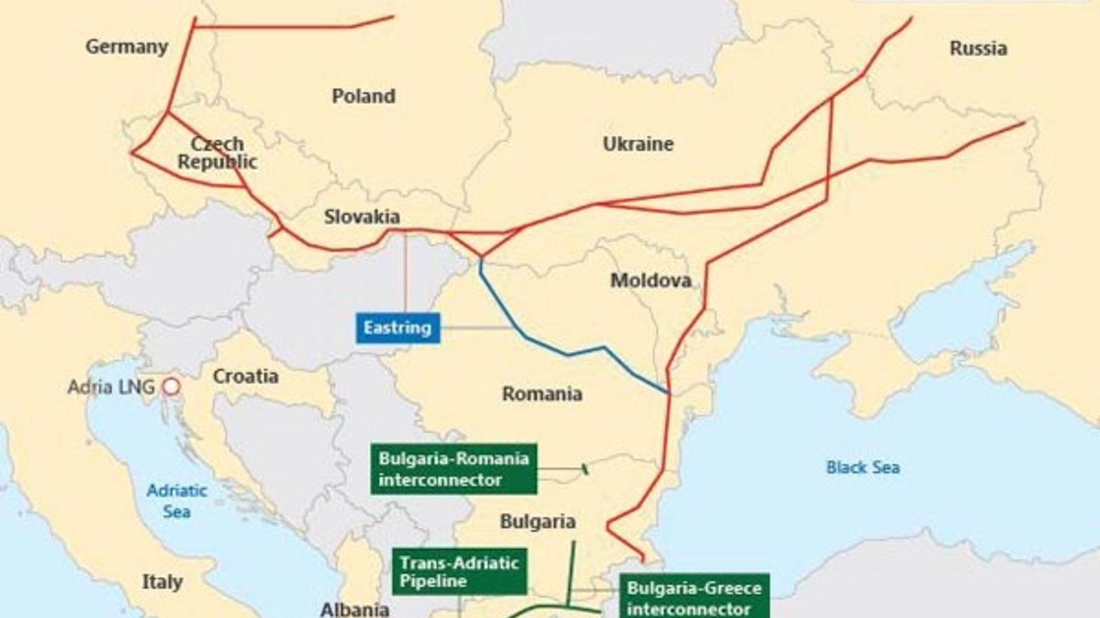 Las obras gasistas de Bulgaria podrían casi duplicar la capacidad hacia Rumanía