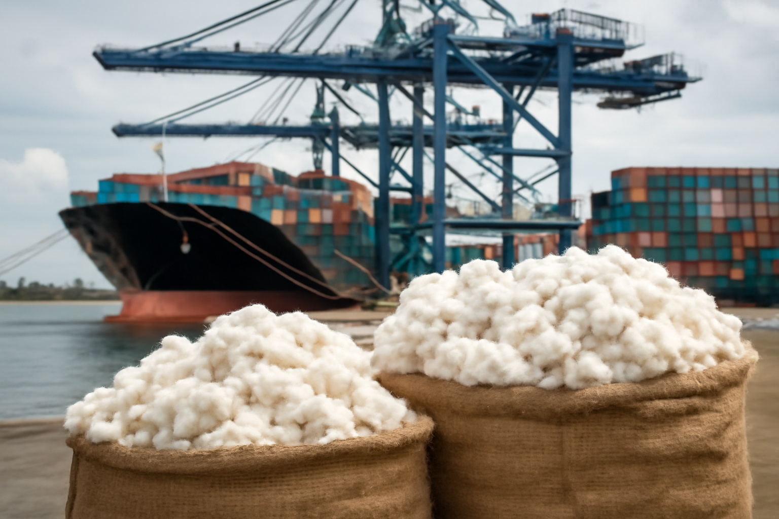 El algodón sigue al frente de las exportaciones de Benín pese a una caída del 24,8 %