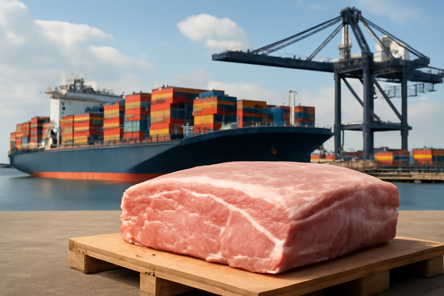 Goiás pork exports rise 15.3% to 10,800 tonnes in first half of 2026