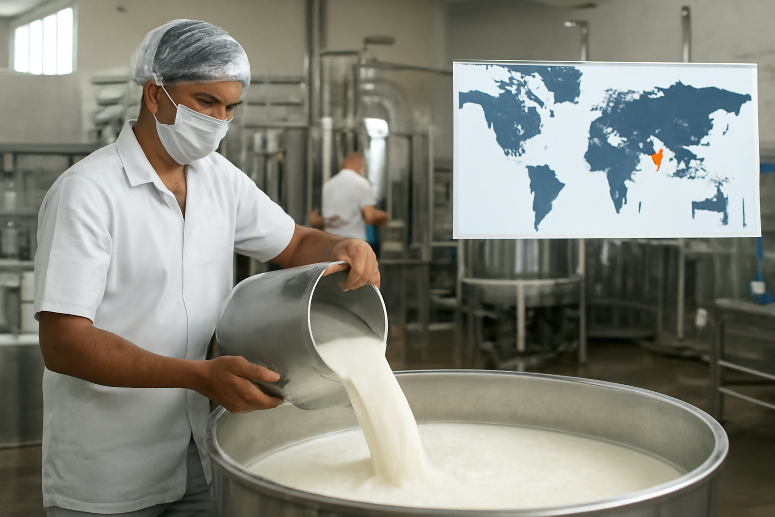 India produces 25% of the world’s milk but accounts for only 0.5% of dairy exports