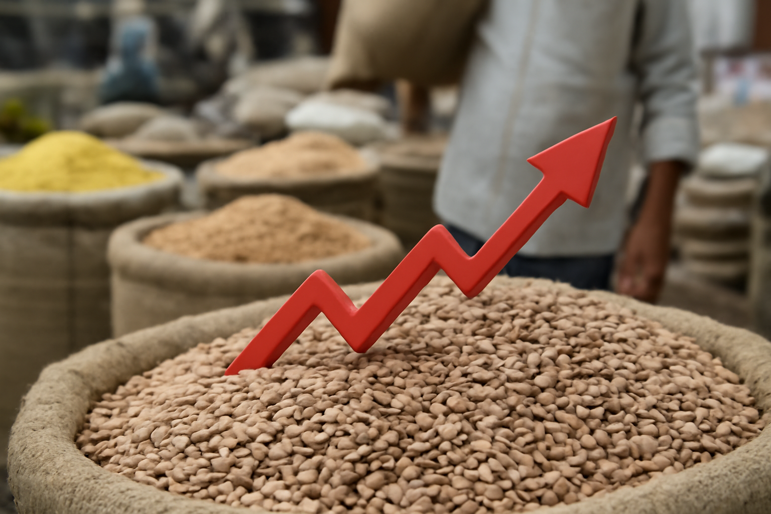 Indian pulse prices rise by up to 6% as kharif sowing declines