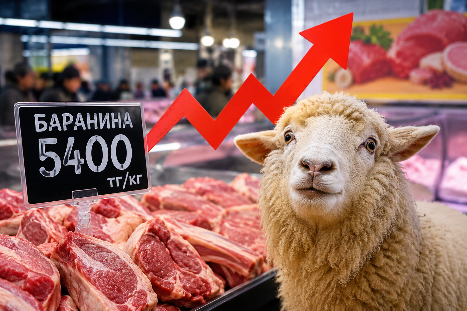 Carne encarece no Cazaquistão apesar da produção recorde; cordeiro sobe 27,9%