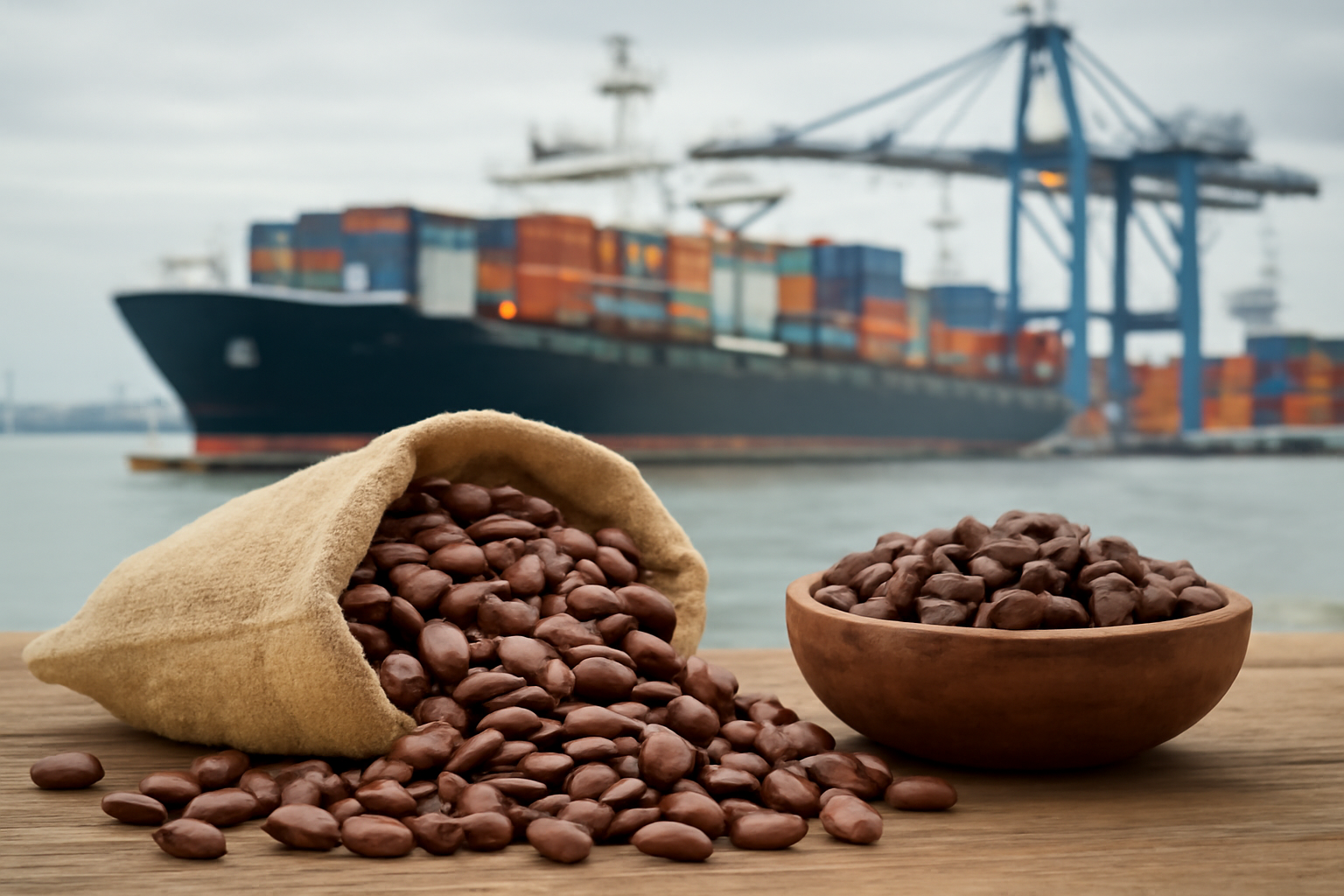 Filipinas exportam amêndoas de cacau, mas dependem de produtos processados importados