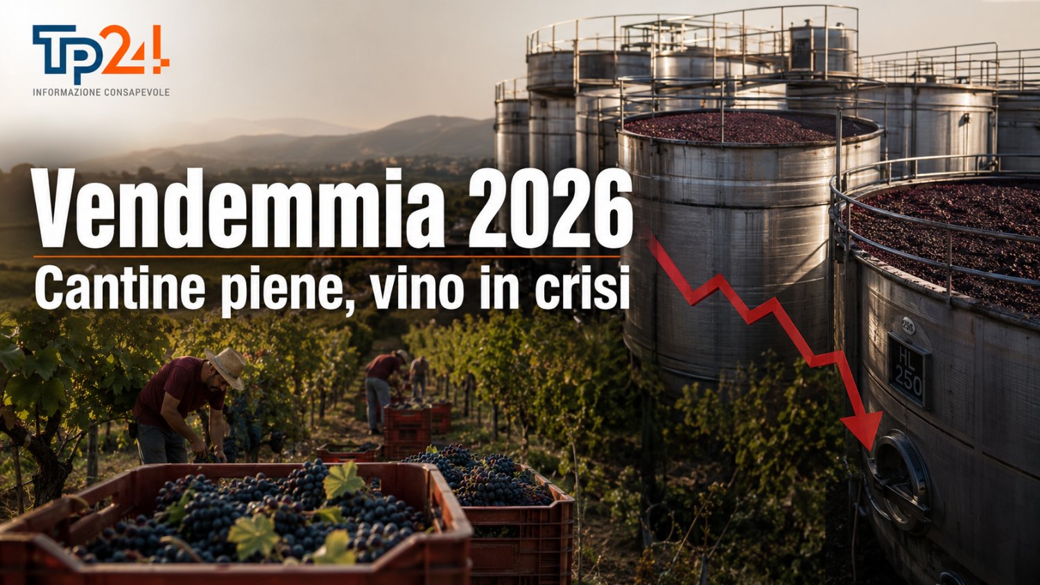 Sicily Begins 2026 Grape Harvest with 2.69 Million Hectolitres of Wine in Storage