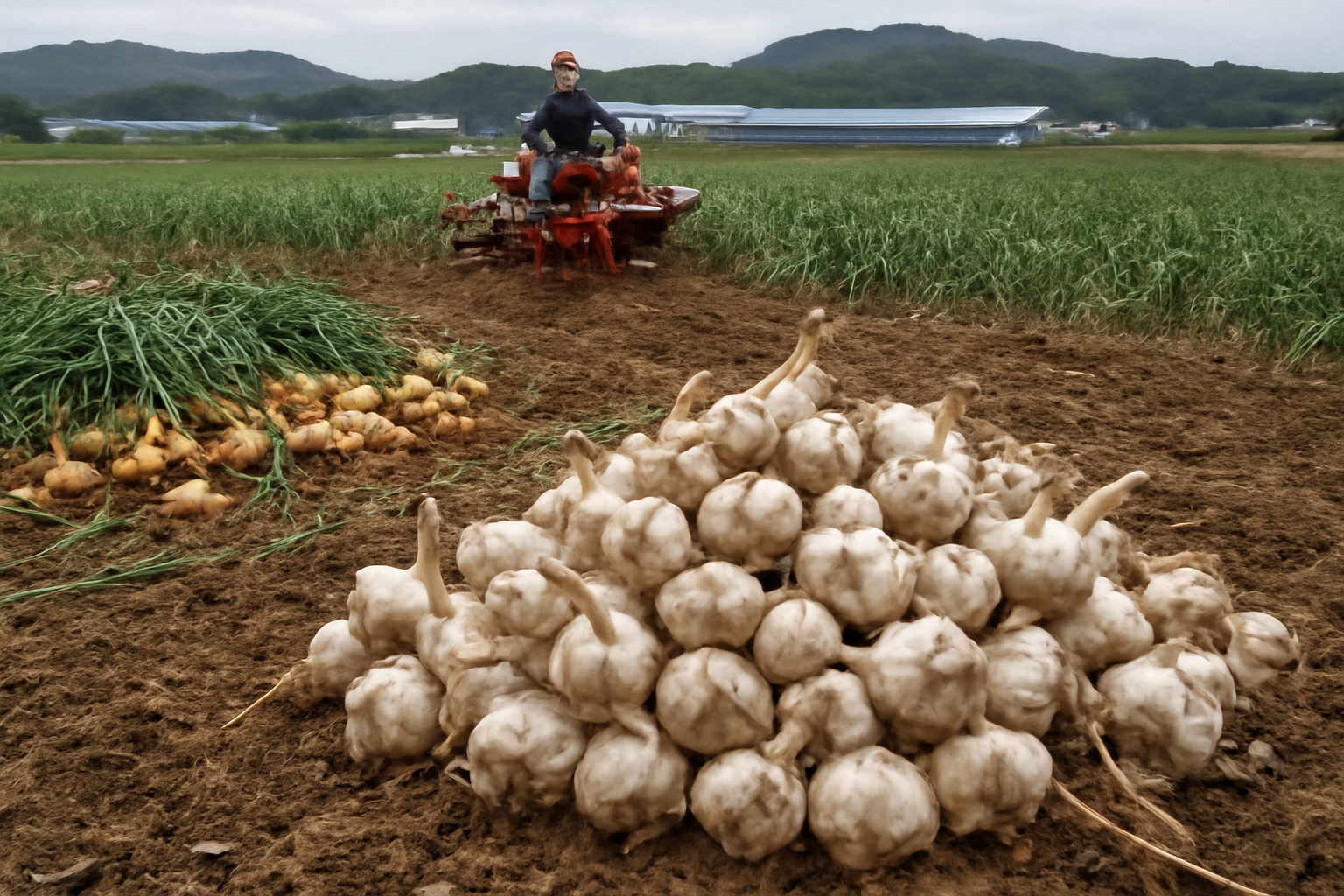 South Korean farmers shift from onions to garlic after spring price collapse