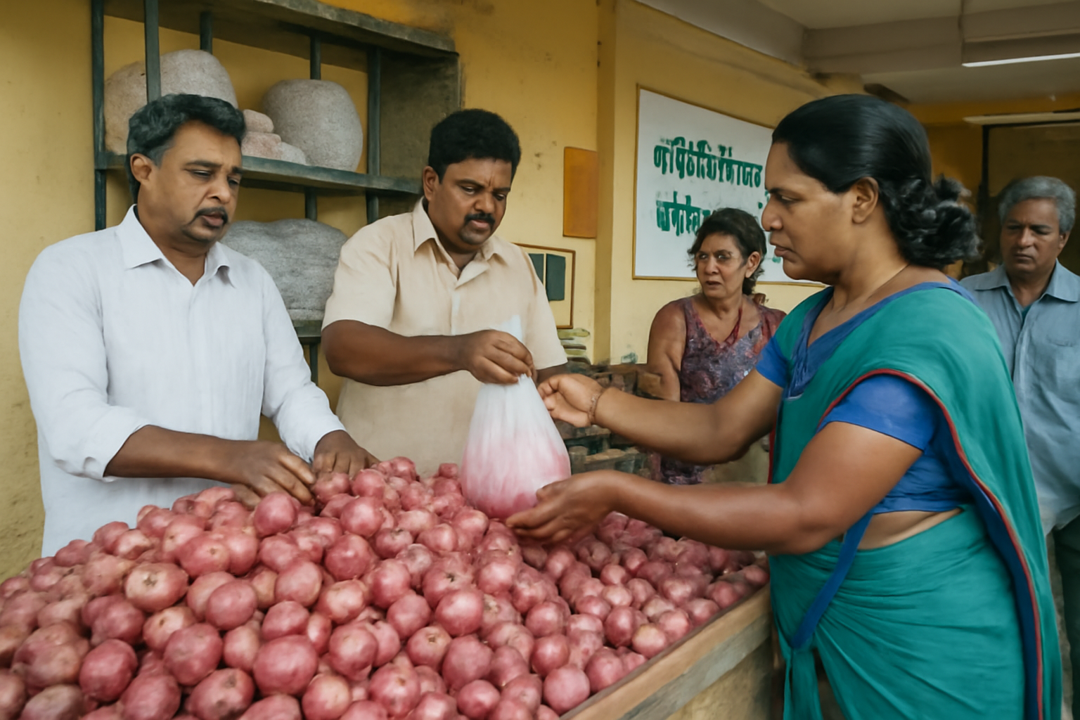 Tamil Nadu planea vender cebolla subvencionada en tiendas de distribución pública