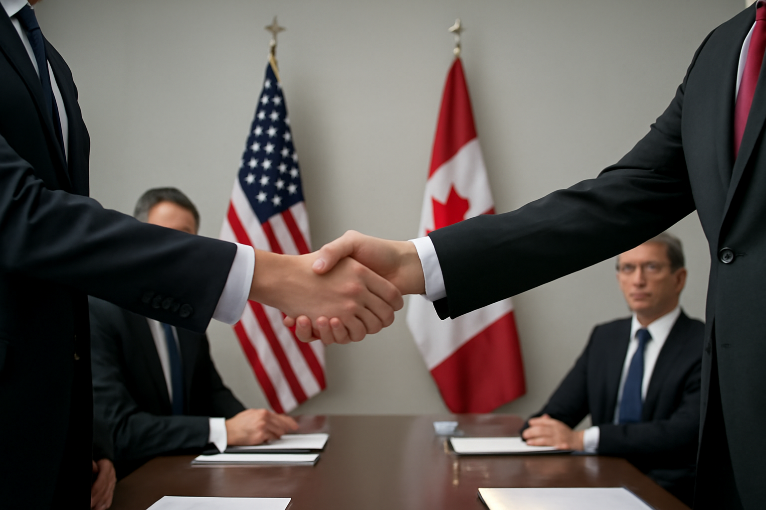 US pauses 50% tariffs on Canadian imports after last-minute deal
