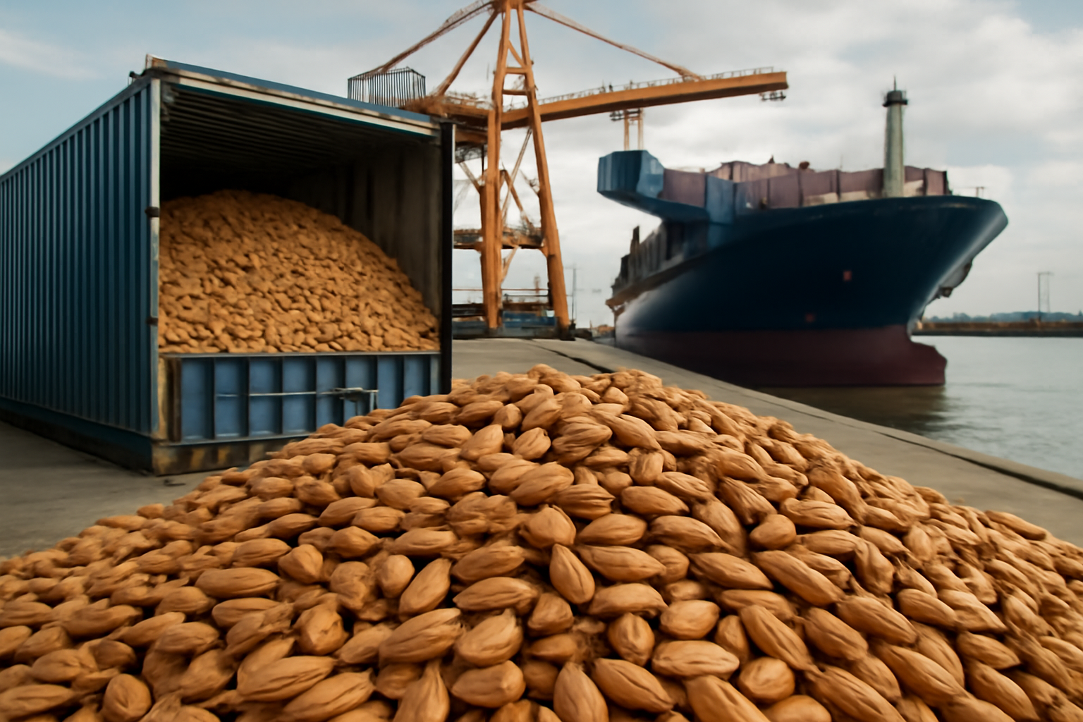 Mandel-Exportverladungen steigen im Juli um 12 Prozent auf 18.867 KWE