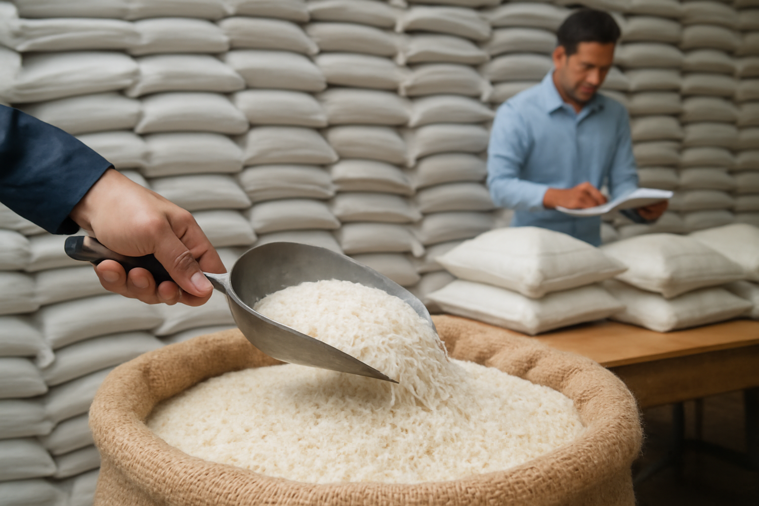 Java Central interviene el mercado del arroz pese a un superávit de 1,5 millones de toneladas