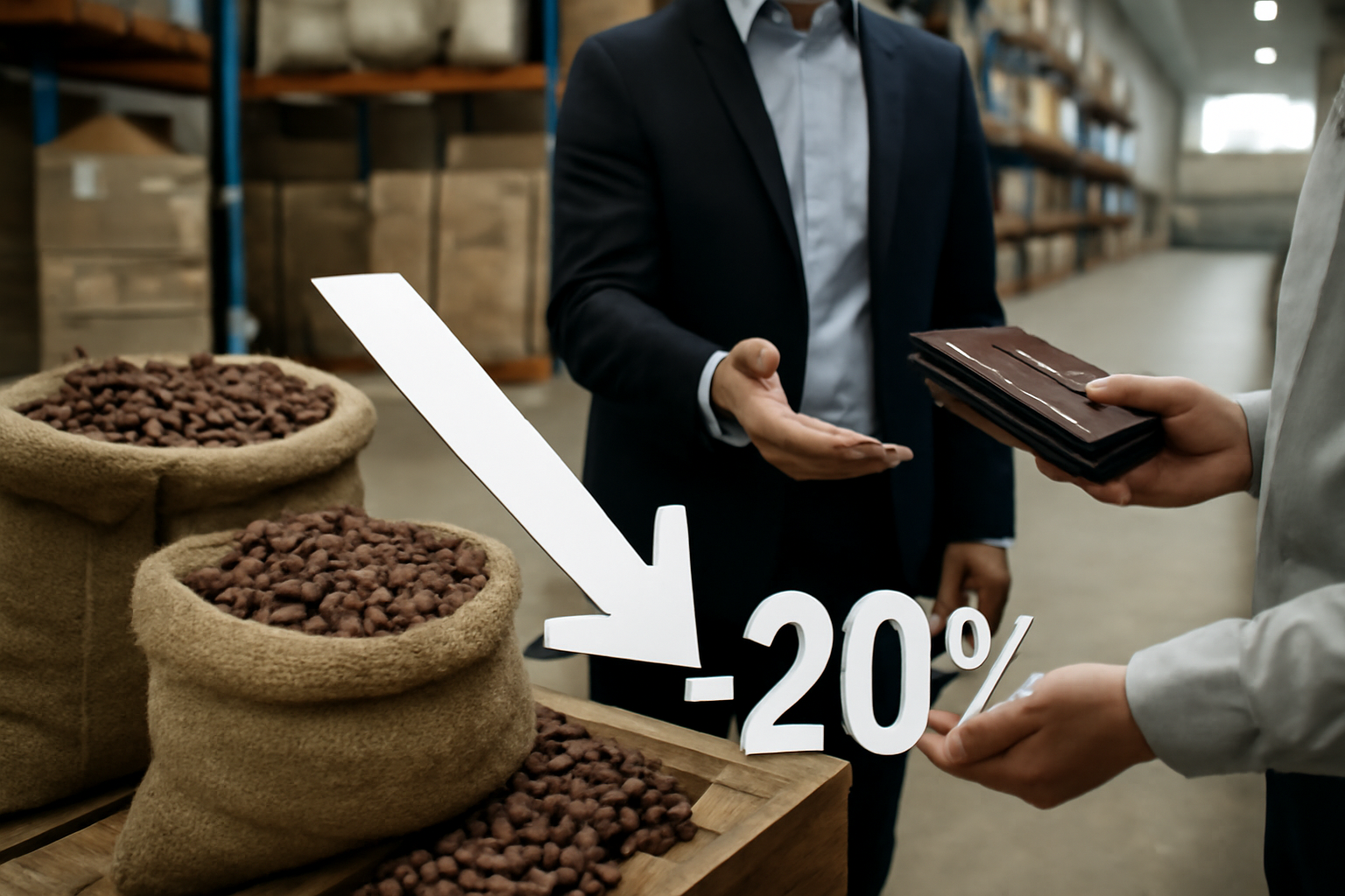 Какао подешевело на 20%, меняя условия на европейском рынке шоколада