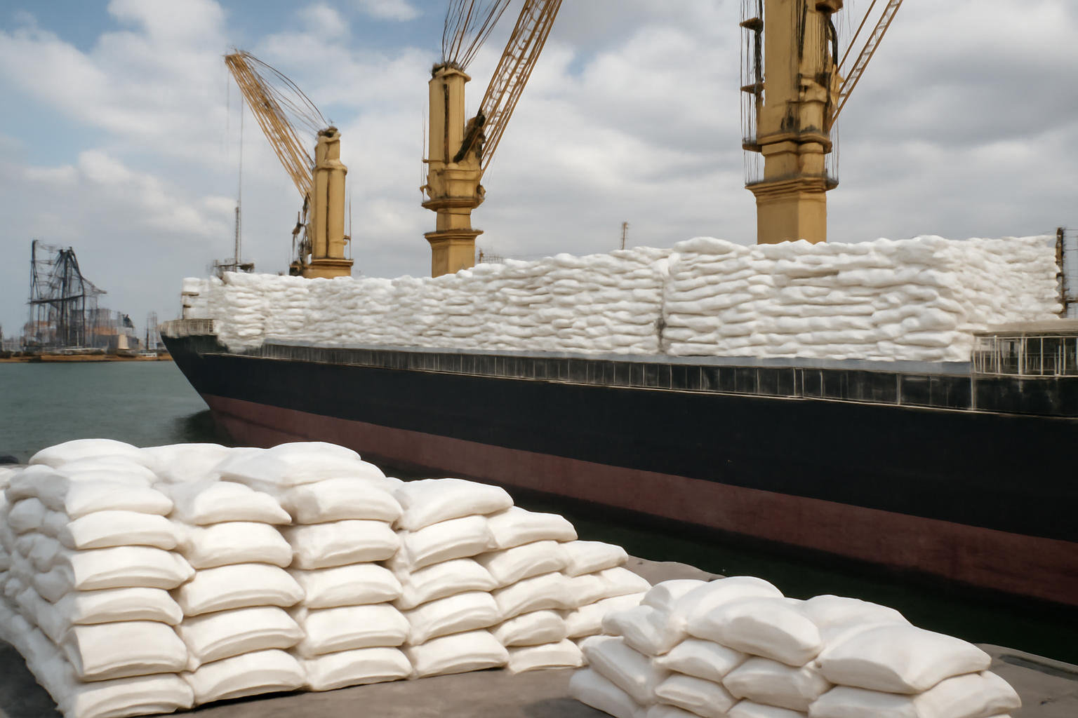 Egipto afronta un déficit de 900.000 toneladas de azúcar al reabrir las exportaciones