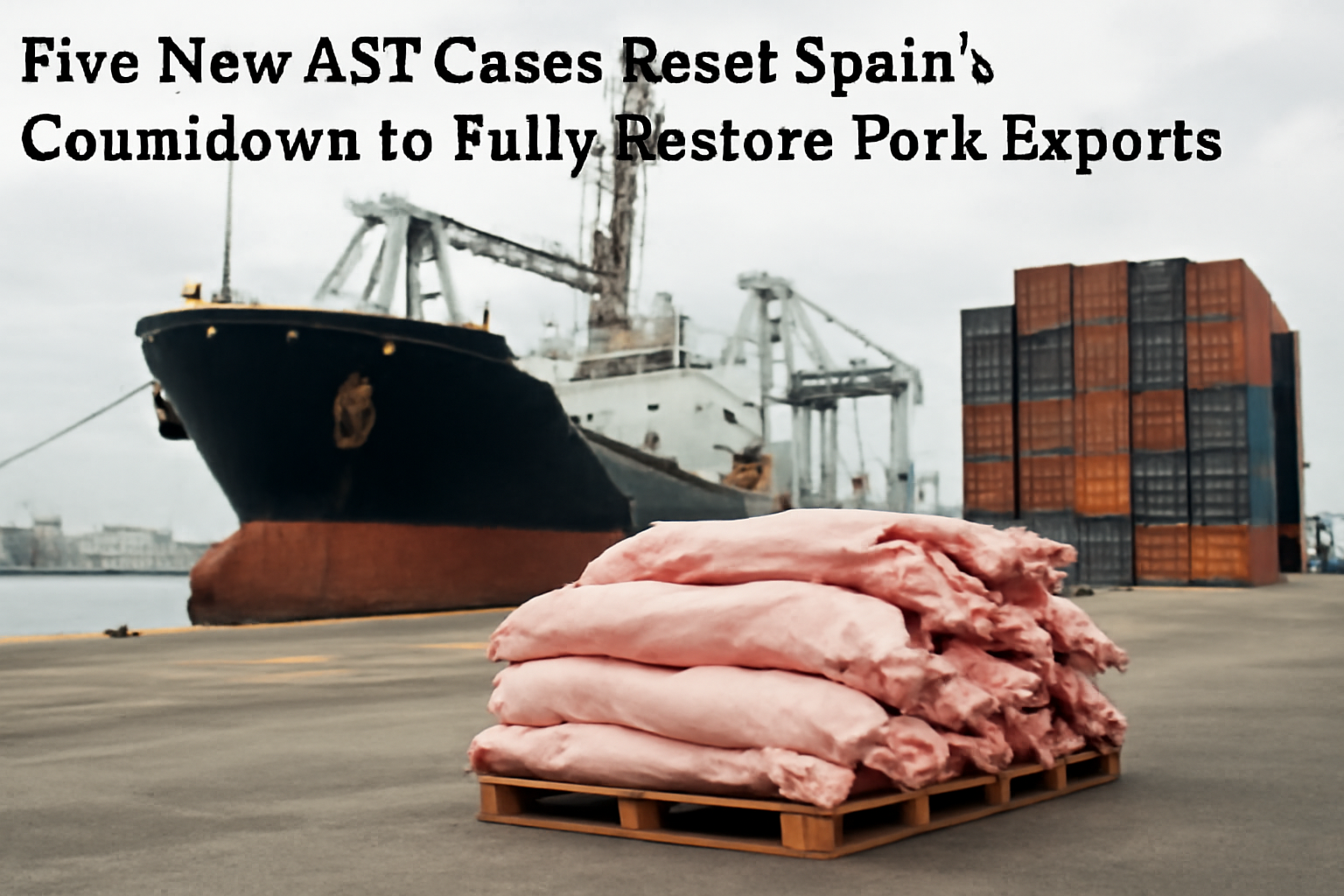 Cinco novos casos de PSA reiniciam prazo para reabrir exportações espanholas de carne suína