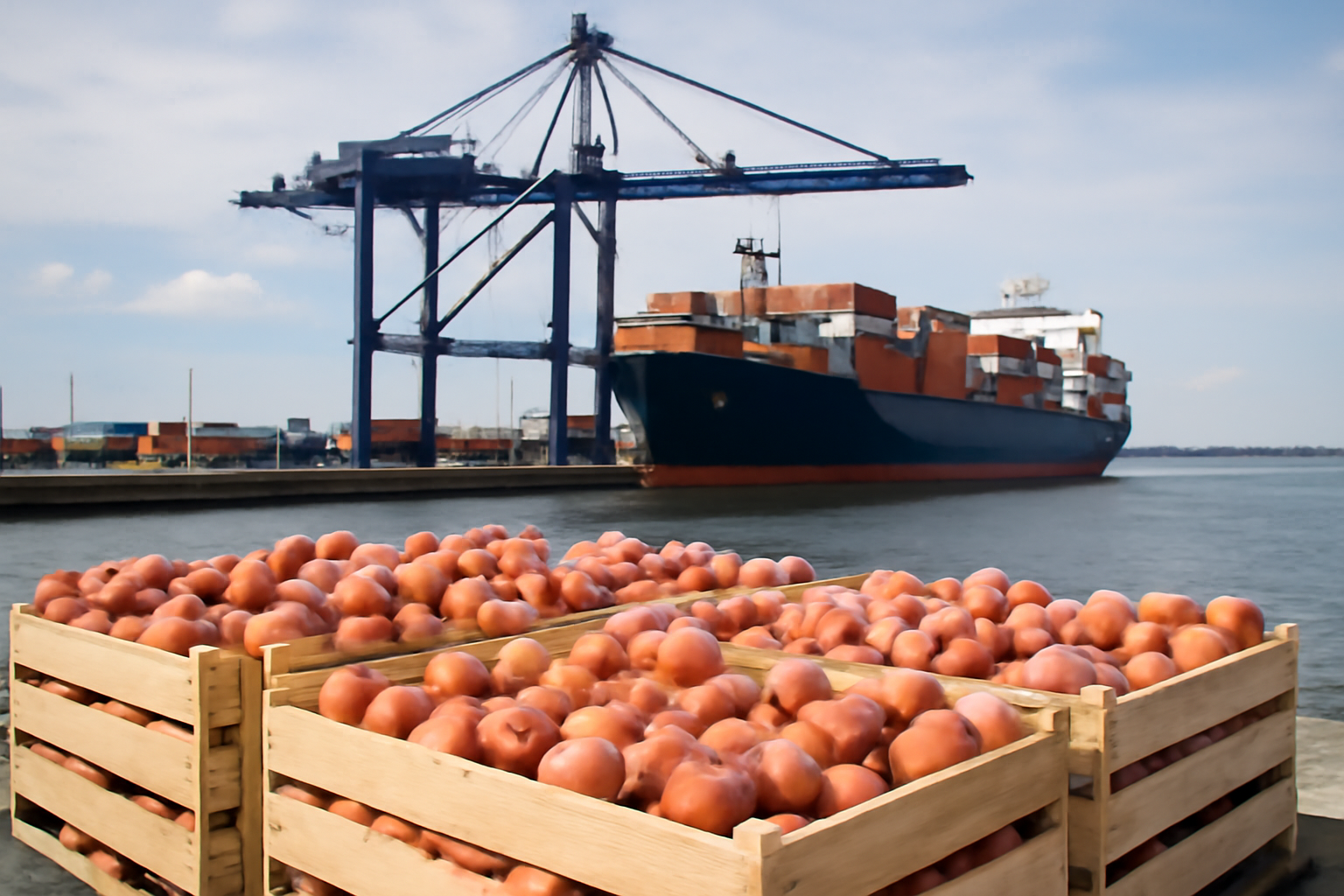 Georgia marca un récord de agosto en exportaciones de duraznos a Rusia con 8.300 toneladas