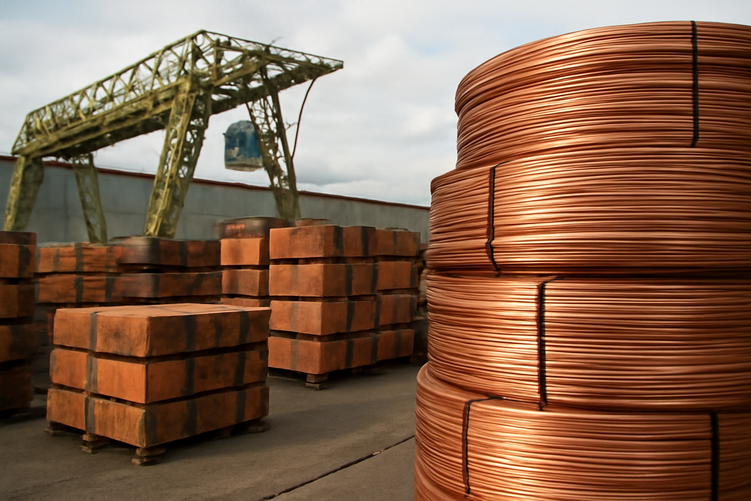 German copper-semifinished output falls 0.3% in weak start to 2026