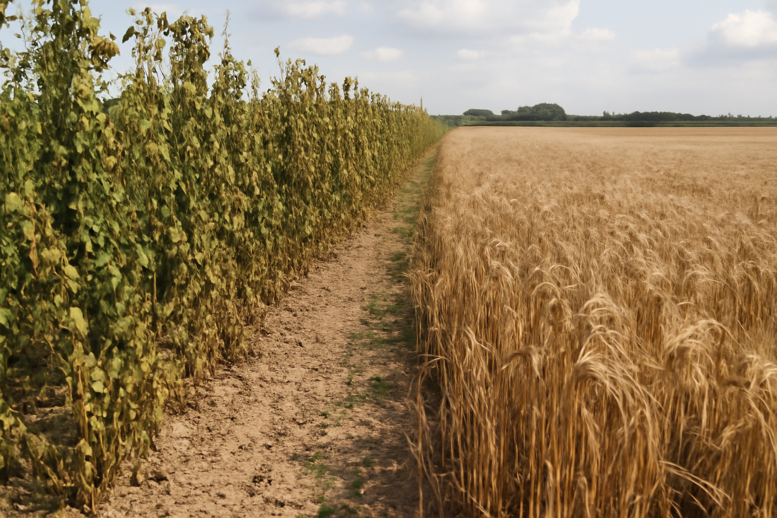 El calor y la sequía presionan al lúpulo y la cebada de primavera en Alemania y Austria