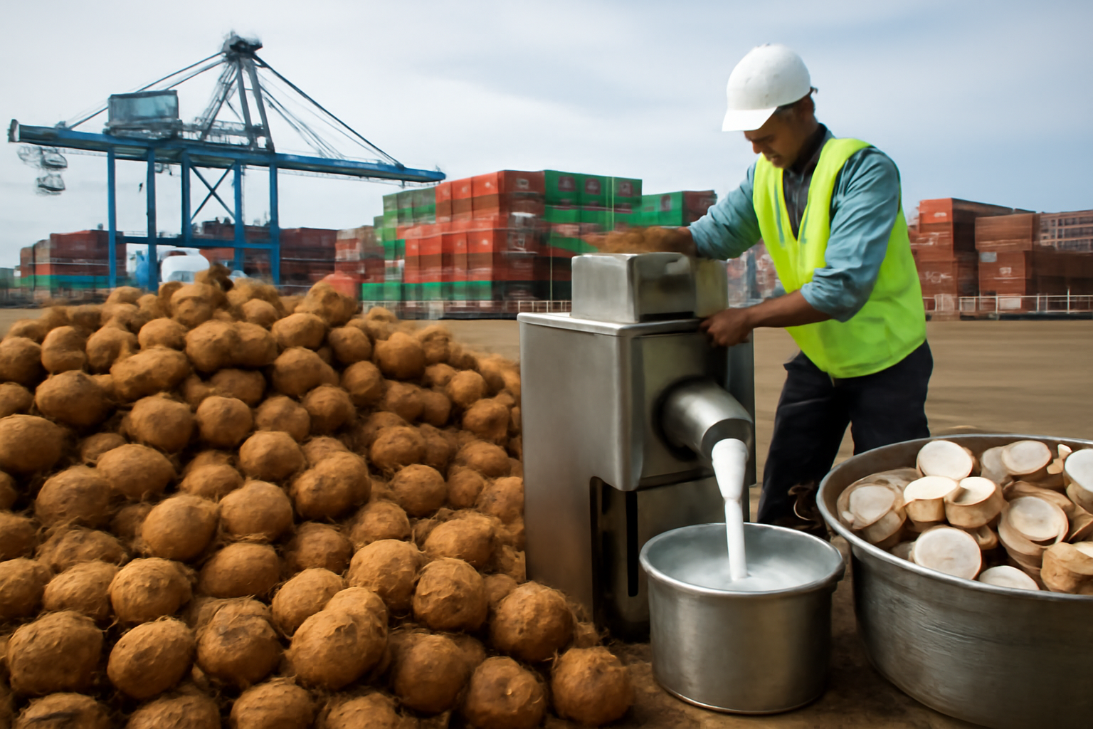 Produção estagnada mantém importações de leite de coco pela Indonésia
